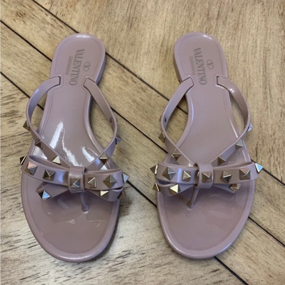 -alentino Garavani rockstud jelly sandals - Picture 3 of 5